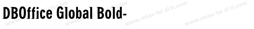 DBOffice Global Bold字体转换